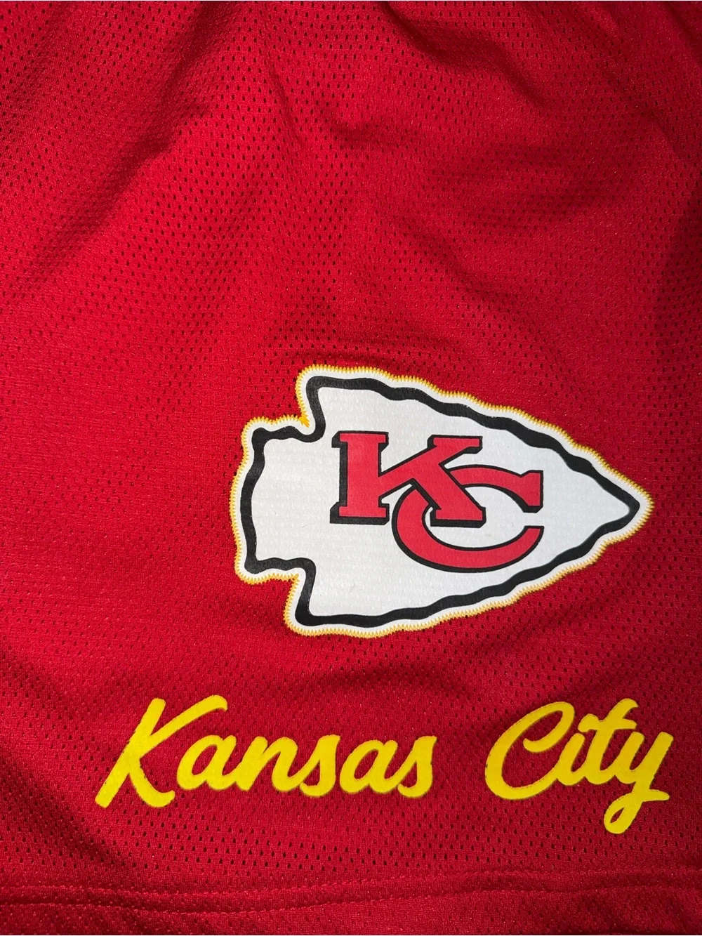 Kansas City Chiefs NFL Ultra Game embroidered mesh shorts red mens XL